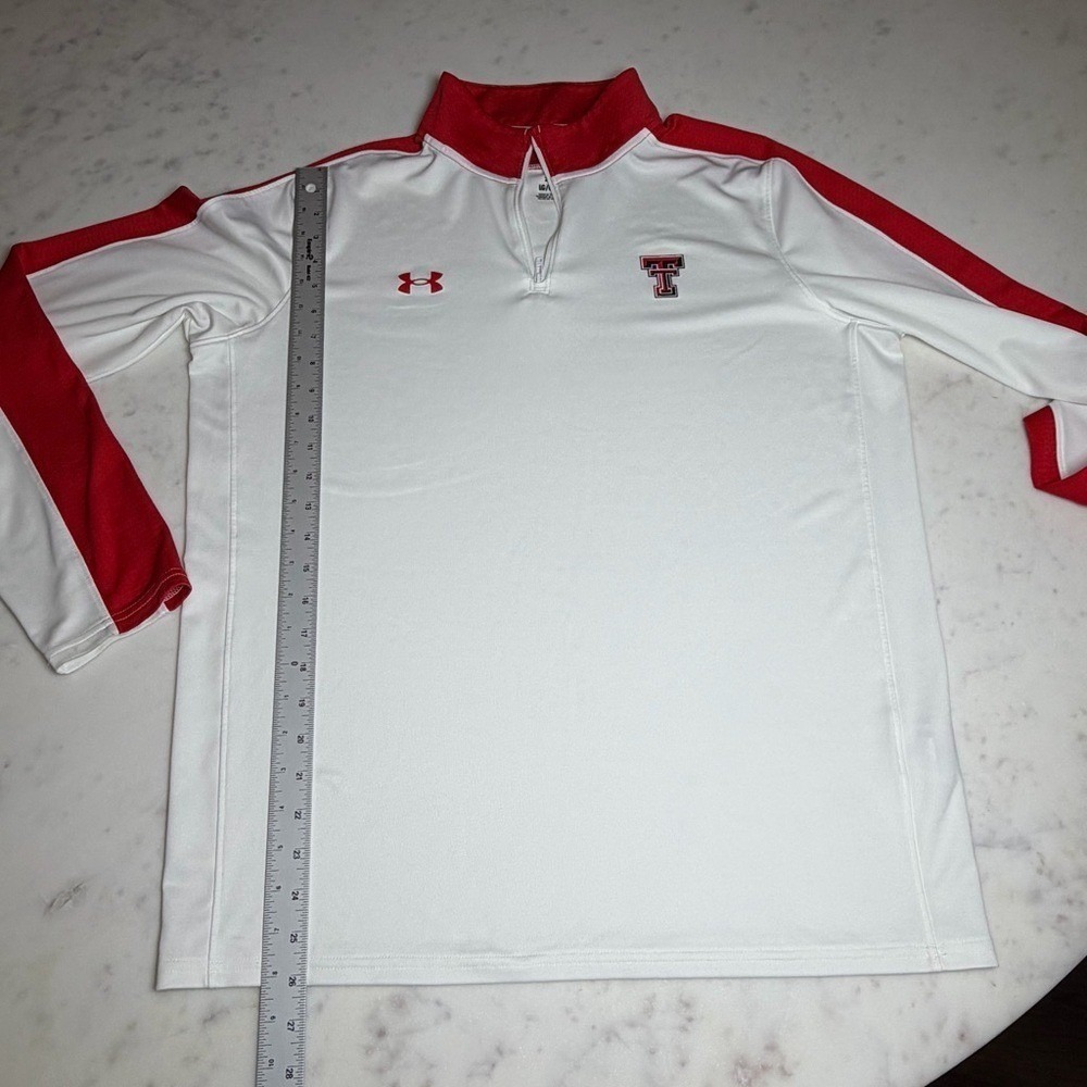Under Armour Texas Tech Red‎ Raiders 1/4 Zip – Men's L - Picture 4 of 9